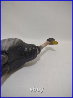 SCHOENHUT Circus Ostrich Bird Painted Eyes Antique Toy Wood Jointed