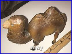 Schoenhut Camel, 2 humps, Glass eye, circus toy, antique