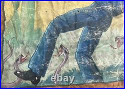 Sideshow banner original And antique! Snap Wyatt! Circa 1940s! Zoma Depraved