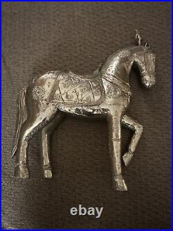 Silver Plated Antique Circus Horse