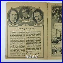 Sparks Circus Courier Advertising Program Greenville Ohio Antique 1923 RARE