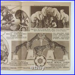 Sparks Circus Courier Advertising Program Greenville Ohio Antique 1923 RARE