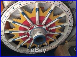 Sunburst Ringling Barnum Bailey Circus Wagon Wheel Antique, Primitive, Vintage
