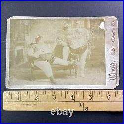 The Carlson Twins Sideshow Boxing Freak Show Circus Antique 1920s F. Wendt X1228