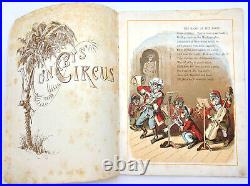 The Monkeys Circus 1883 McLoughlin Brothers Antique Children's Picture Book Rare