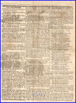 The Pincher, Schenevus, NY Vol 1, No. 5 August 30, 1870 VERY RARE! Circus issue