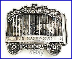 Tiffany & Co Bob Markworth Circus Star III Sterling Silver 1978 Belt Buckle 138g
