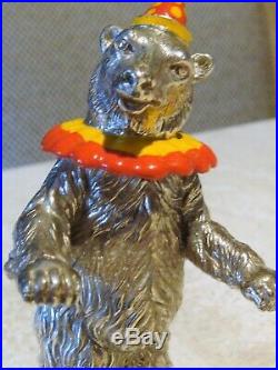Tiffany Sterling Silver Gene Moore Circus Bear on Roller Skates Early Edtion