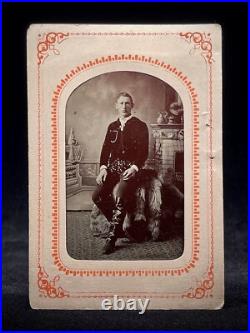 Tintype 1/6 Plate Mr. Sparkle Panties Likely Circus Equestrian Trick Rider