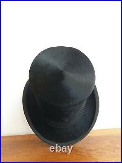 Top Hat Black Silk G. A Dunn & Co. Piccadilly Circus London Vintage with Hatbox