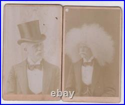 Unzie Aborigine Albino Barnum Circus Side Show Man Vaudeville Antique CDV Photos Unzie Aborigine Albino Barnum Circus Side Show Man Vaudeville Antique CDV Photos