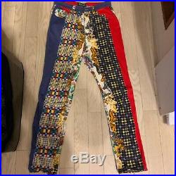 VERSACE JEANS COUTURE VINTAGE'96 DOGS PRINTED Pants Bottoms PUPPY FOX CIRCUS