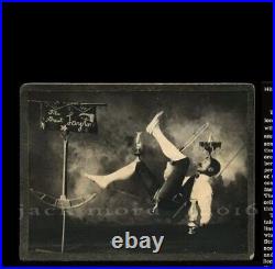 VERY RARE Signed Antique Photo Black African Ameridan Circus Performer Barnum