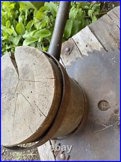 VINTAGE Antique WOOD & IRON Strongman CIRCUS Carnival Mallet HAMMER 15 Lb 10 Oz