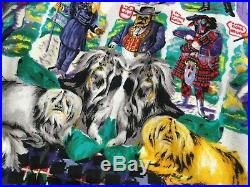 Versace J Couture Vintage'96 Dogs Printed Blouson Jacket Puppy Fox Circus Italy