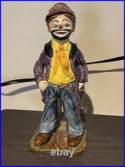 Very RARE 9 Original Ceramic Clown Sculpture by Alex Staehle 1979 Heavy