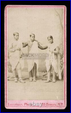 Very Rare Eisenmann Photo CDV of Hindoo / Indian Nautch Dancers