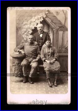 Very Rare Sideshow / Freak Cabinet Card Photo OOAK Eisenmann Test Shot Barnum