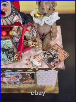 Victorian Artisan Miniature Dollhouse Coffre D'Emilie Antique Toys Market Stand Victorian Artisan Miniature Dollhouse Coffre D'Emilie Antique Toys Market Stand