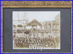 Vintage 1915 Atlantic City Beach Patrol Antique Photograph Lifeguards Framed NJ