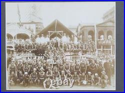 Vintage 1915 Atlantic City Beach Patrol Antique Photograph Lifeguards Framed NJ