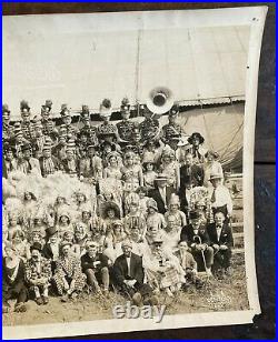 Vintage 1930s Sells Floto Depression Era Circus Troupe Signed Kelty Photo