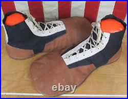 Vintage 1940s Clown Shoes'Eat At Joes' Advertising Prop Handmade Antique Circus