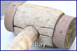 Vintage 45 1/2 INCH Wooden Mallet Circus Hammer Carnival Sledge 19TH CENTURY