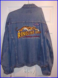 Vintage 70s Ringling Bros. And Barnum Bailey Circus Denim Jacket, XL, Presented By