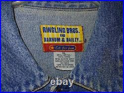 Vintage 70s Ringling Bros. And Barnum Bailey Circus Denim Jacket, XL, Presented By