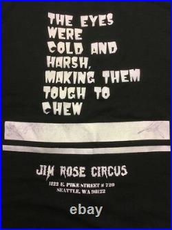 Vintage 90s Jim Rose Circus T-Shirt Signed Seattle Lollapalooza Grunge Banned L