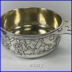 Vintage Animal Circus Party Sterling Silver Porringer Engraved #1482