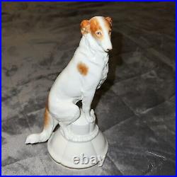 Vintage Antique Circus Borzoi Katzhutte Germany Dog Figurine Stamped