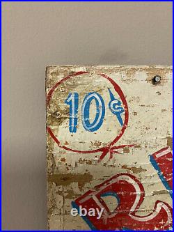 Vintage Antique Circus/Carnival Ring Toss Sign Great Graphics