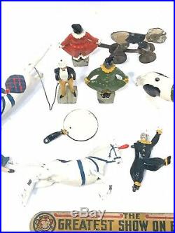 Vintage/Antique Circus Figures Set Rare Metal Greatest Show On Earth