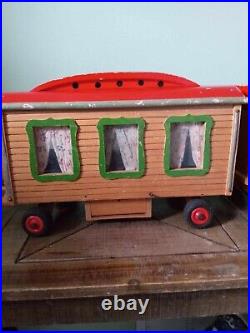 Vintage / Antique Circus Wagon With Tractor and Wire Pens