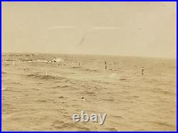 Vintage Antique Coney Island New York Beach Panoramic Photograph 1910s Framed #7