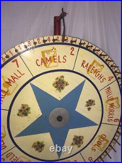 Vintage Antique NJ Boardwalk county fair carnival cigarette wheel unique rare