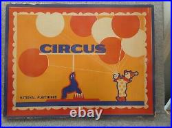 Vintage Antique National Playthings Circus Original Box