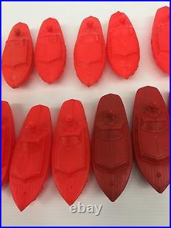 Vintage Antique Plastic Carnival Boats Duck/fish Pond No Numbers Full Set 21