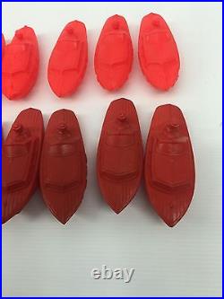 Vintage Antique Plastic Carnival Boats Duck/fish Pond No Numbers Full Set 21