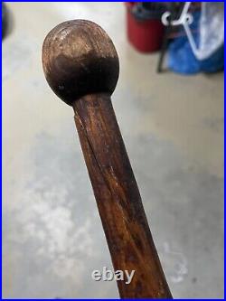 Vintage Antique Wooden Exercise Weight Club Juggling Indian Pin