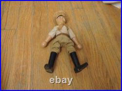 Vintage Antique Wooden Schoenhut Circus Painted Eye Farmer Man Toy NICE