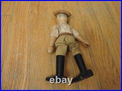 Vintage Antique Wooden Schoenhut Circus Painted Eye Farmer Man Toy NICE