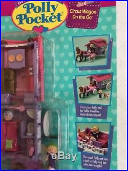 Vintage Bluebird Mattel Polly Pocket Out'N About Circus Wagon On The Go NEW MOC