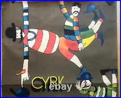 Vintage CYRK Polish circus poster 1970s Marian Stachurski vintage Pop art