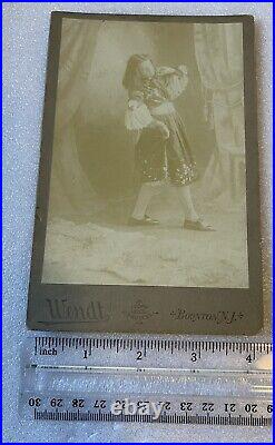 Vintage Cabinet Photo Woman Gypsy Charmer/Circus Freak Show Photographer Wendt