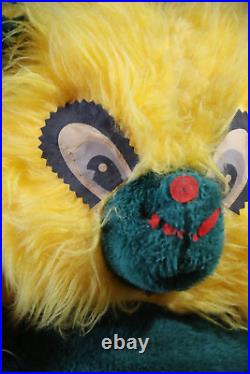 Vintage Carnival toy Stuffed Animal Plush Bear prize 1950s RARE circus dog clown
