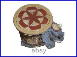 Vintage Circus Elephant End Table Continental Studios CARSUKE Chalkware Ceramic