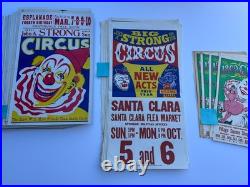 Vintage Circus Poster Collection Regionalism California Antique Lot Big Strong